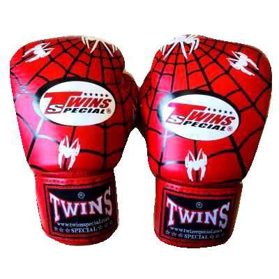 新品 正規 TWINS 本格 ボクシンググローブ 赤 スパイダーマン /サイズ選択/8/10/12/14/16/大人用/子供用/ムエタイ/本革製